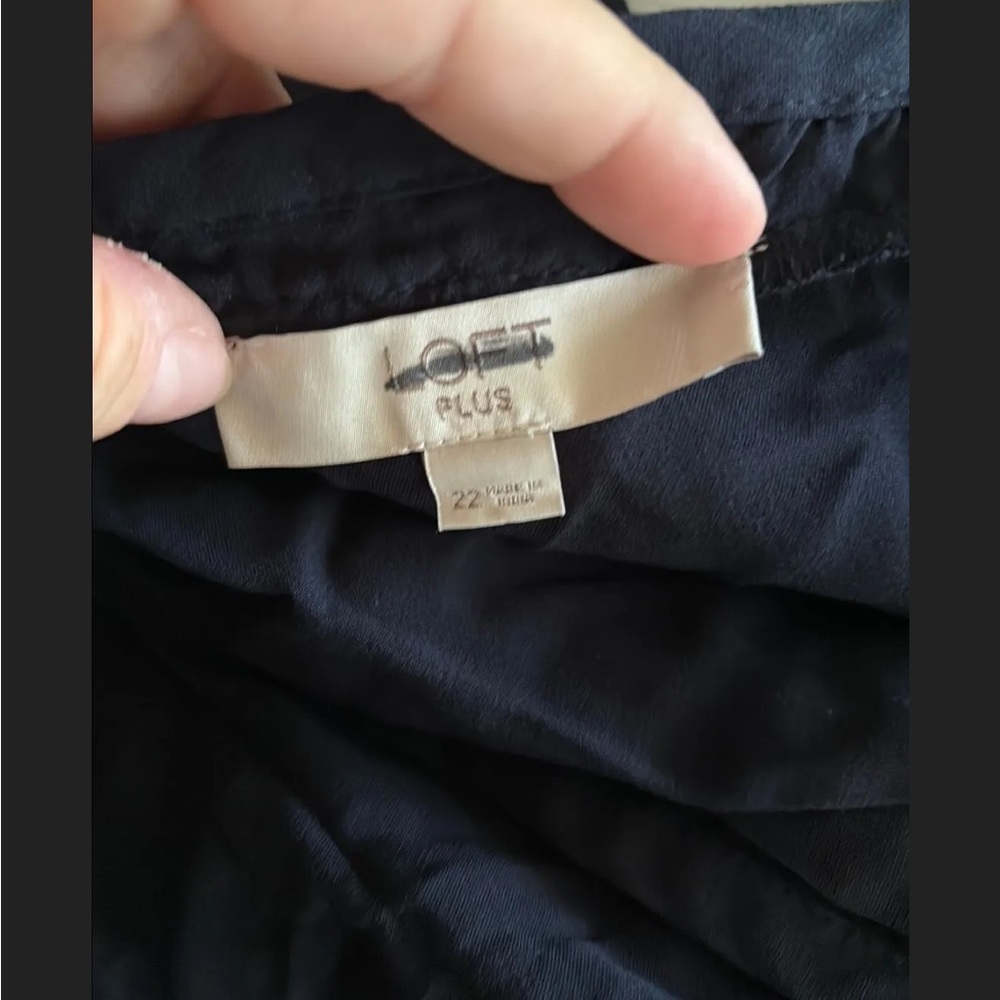Ann Taylor loft sz 22 wrap peplum shirt 1075 - Picture 5 of 6
